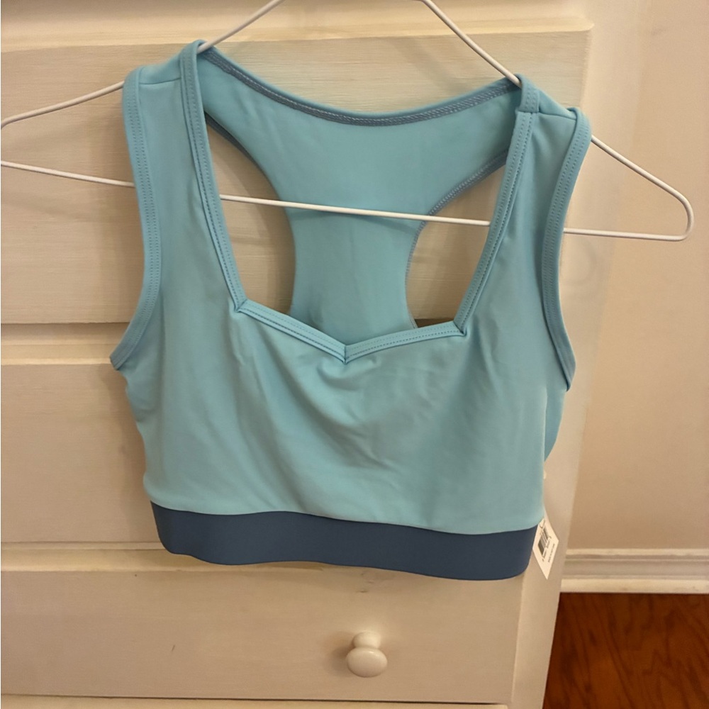 Sky Blue Racerback Sports Bra